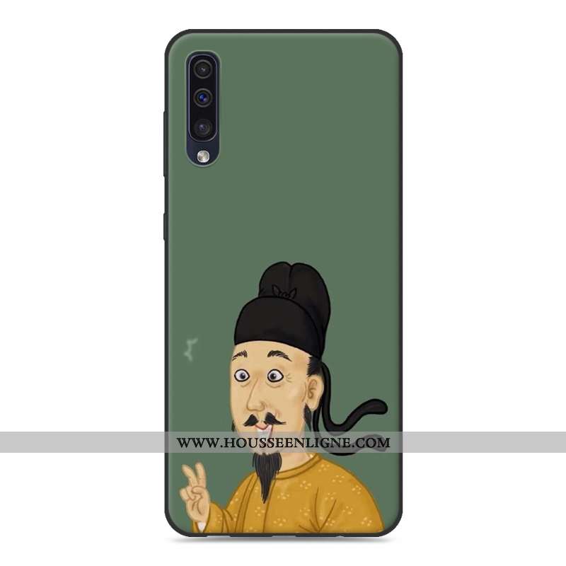 Coque Samsung Galaxy A30s Créatif Dessin Animé Silicone Amoureux Téléphone Portable Étoile Rose