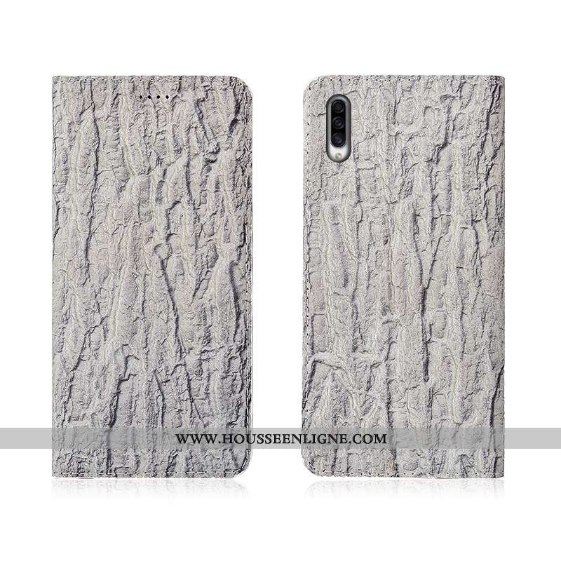 Coque Samsung Galaxy A30s Tendance Cuir Étui Housse Fluide Doux Étoile Rouge
