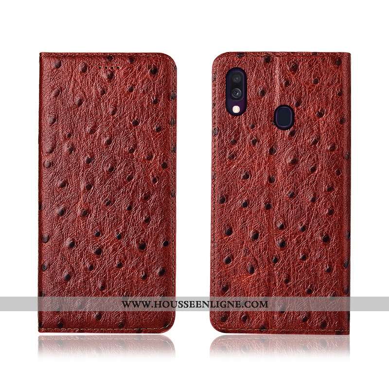 Coque Samsung Galaxy A40 Protection Délavé En Daim Nouveau Incassable Fluide Doux Téléphone Portable