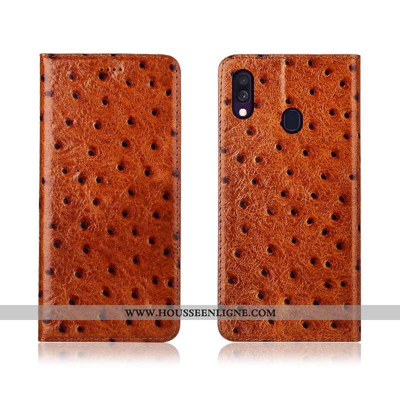 Coque Samsung Galaxy A40 Protection Délavé En Daim Nouveau Incassable Fluide Doux Téléphone Portable