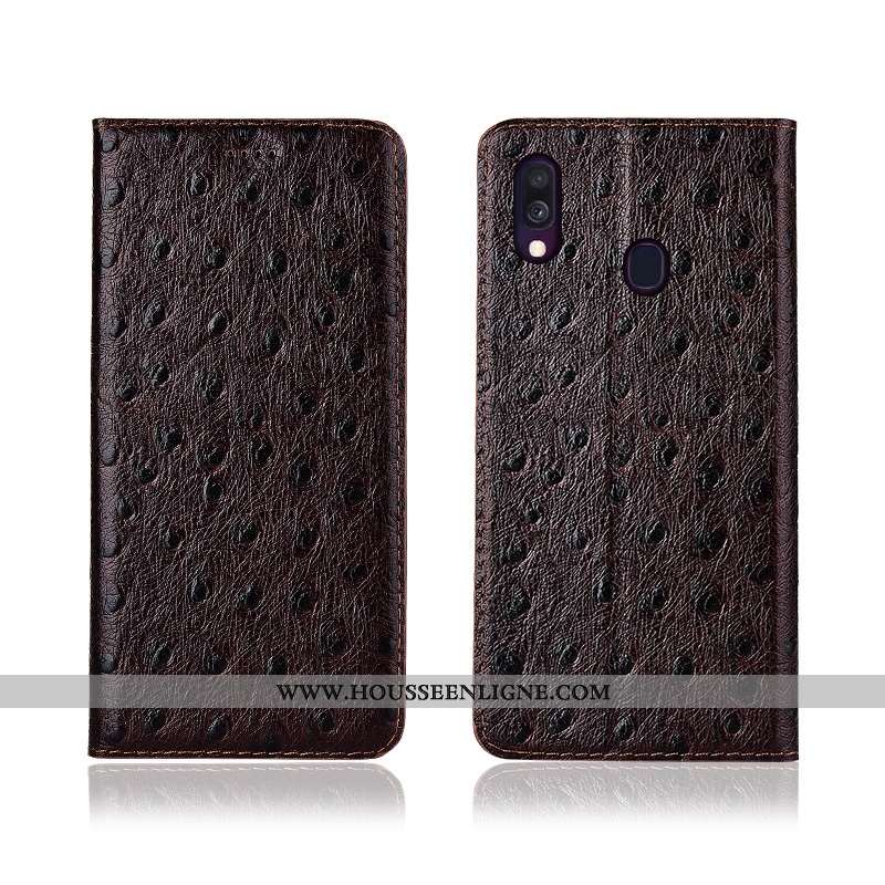 Coque Samsung Galaxy A40 Protection Délavé En Daim Nouveau Incassable Fluide Doux Téléphone Portable
