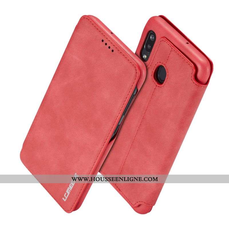 Coque Samsung Galaxy A40 Protection Tendance Rouge Étoile Tout Compris Clamshell Téléphone Portable
