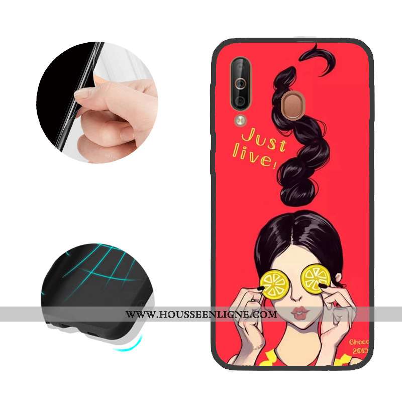 Coque Samsung Galaxy A40s Modèle Fleurie Noir Étui Téléphone Portable Étoile