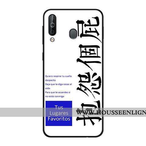 Coque Samsung Galaxy A40s Protection Délavé En Daim Fluide Doux Vert Noir Étui Verte