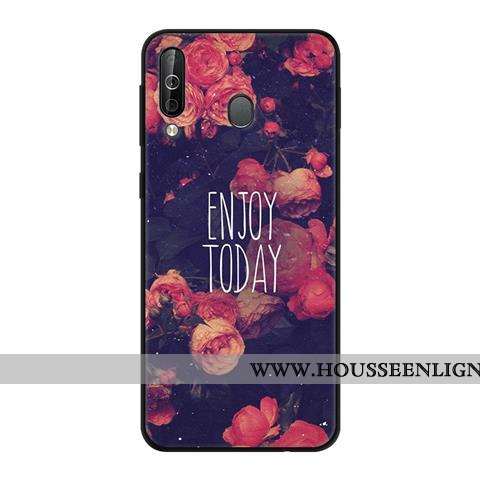 Coque Samsung Galaxy A40s Protection Délavé En Daim Fluide Doux Vert Noir Étui Verte