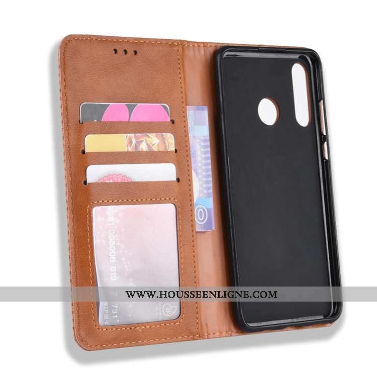 Coque Samsung Galaxy A40s Protection Portefeuille Étoile Cuir Magnétisme Noir Étui