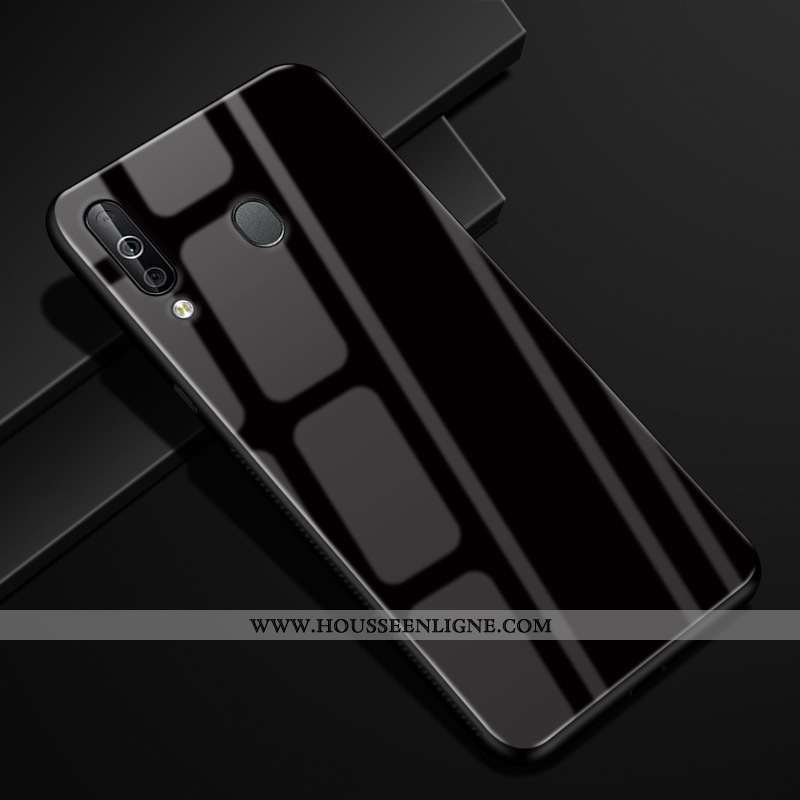 Coque Samsung Galaxy A40s Protection Verre Modèle Fleurie Étui Incassable Kaki Vent Khaki