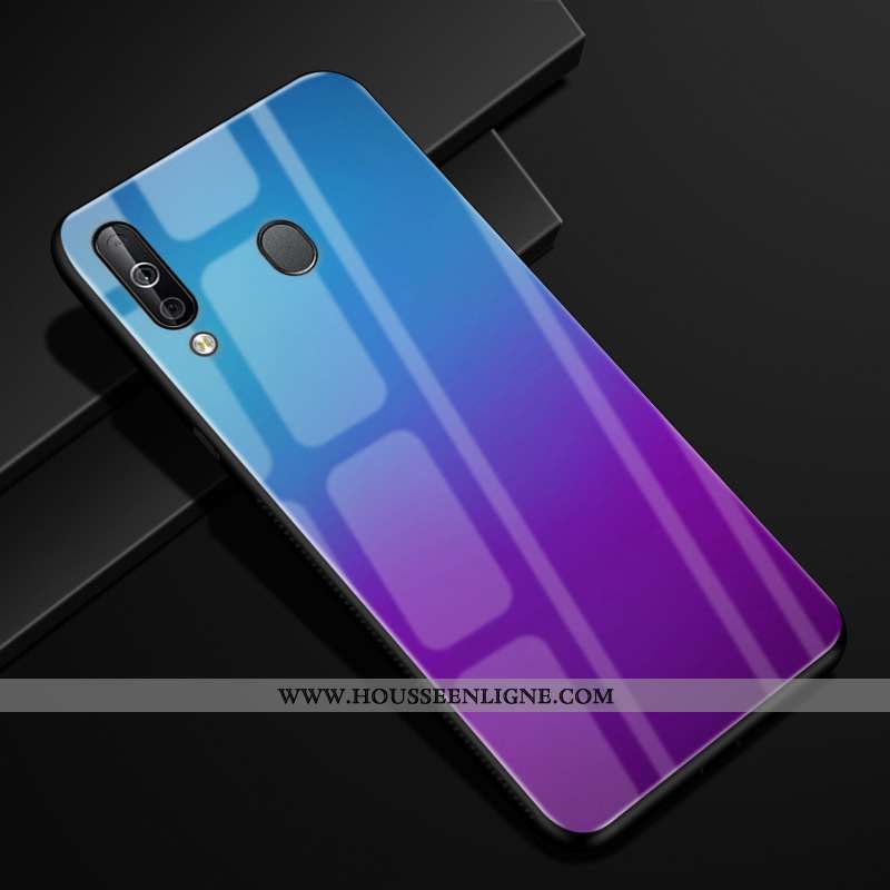 Coque Samsung Galaxy A40s Protection Verre Modèle Fleurie Étui Incassable Kaki Vent Khaki