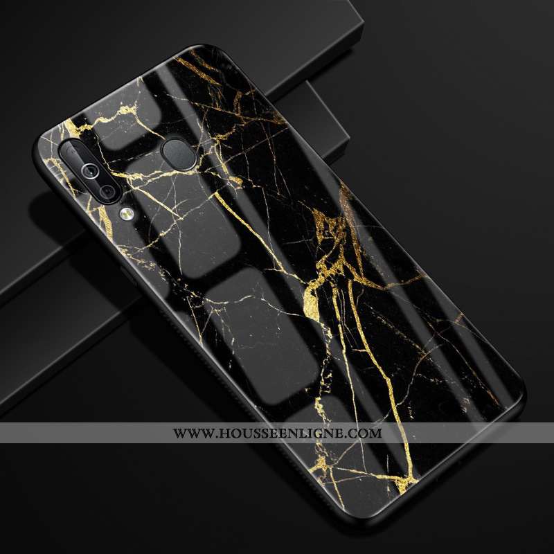 Coque Samsung Galaxy A40s Protection Verre Modèle Fleurie Étui Incassable Kaki Vent Khaki