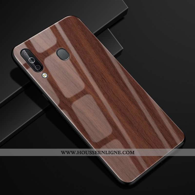 Coque Samsung Galaxy A40s Protection Verre Modèle Fleurie Étui Incassable Kaki Vent Khaki