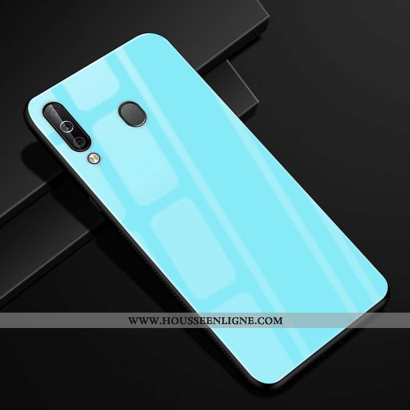 Coque Samsung Galaxy A40s Protection Verre Modèle Fleurie Étui Incassable Kaki Vent Khaki