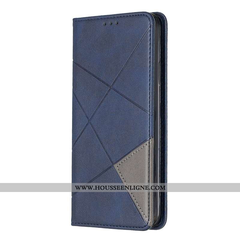 Coque Samsung Galaxy A41 Cuir Protection Carte Étoile Étui Gris Jaune