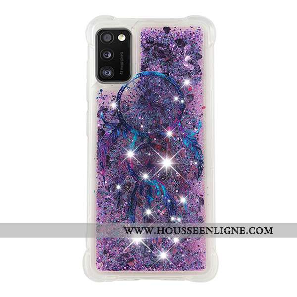 Coque Samsung Galaxy A41 Dessin Animé Incassable Ballon Étoile Or Téléphone Portable Quicksand Doré