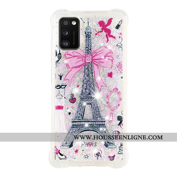 Coque Samsung Galaxy A41 Dessin Animé Incassable Ballon Étoile Or Téléphone Portable Quicksand Doré
