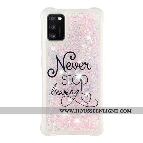 Coque Samsung Galaxy A41 Dessin Animé Incassable Ballon Étoile Or Téléphone Portable Quicksand Doré