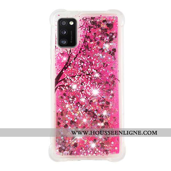 Coque Samsung Galaxy A41 Dessin Animé Incassable Ballon Étoile Or Téléphone Portable Quicksand Doré