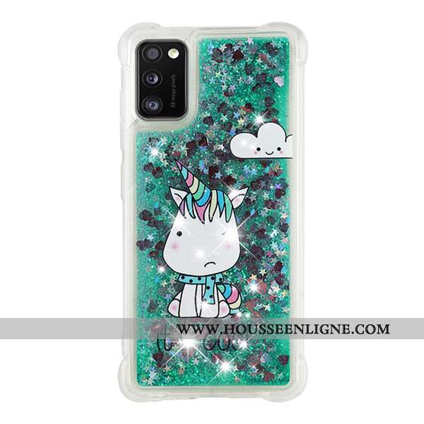 Coque Samsung Galaxy A41 Dessin Animé Incassable Ballon Étoile Or Téléphone Portable Quicksand Doré
