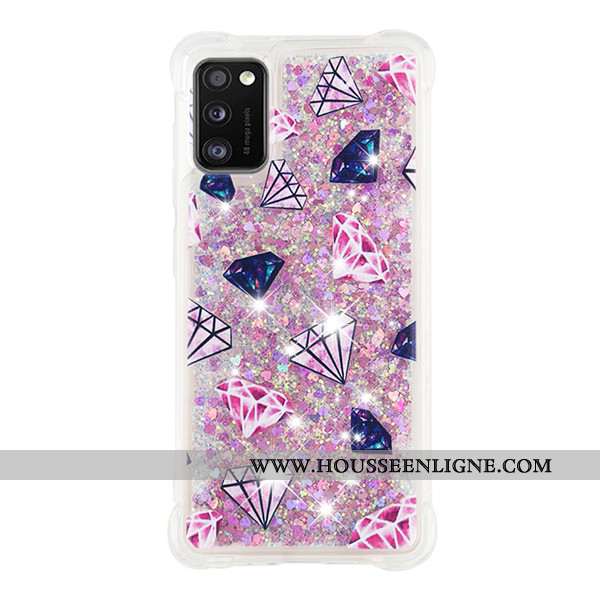 Coque Samsung Galaxy A41 Dessin Animé Incassable Ballon Étoile Or Téléphone Portable Quicksand Doré