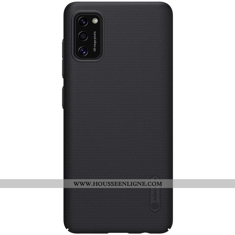 Coque Samsung Galaxy A41 Délavé En Daim Légère Bleu Incassable Or Protection Légères