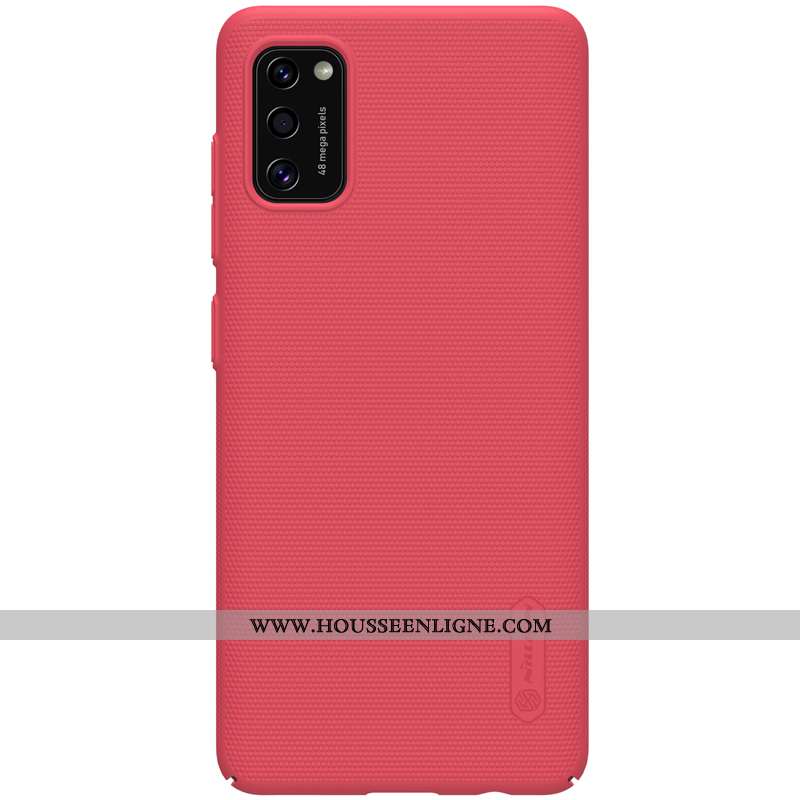 Coque Samsung Galaxy A41 Délavé En Daim Légère Bleu Incassable Or Protection Légères
