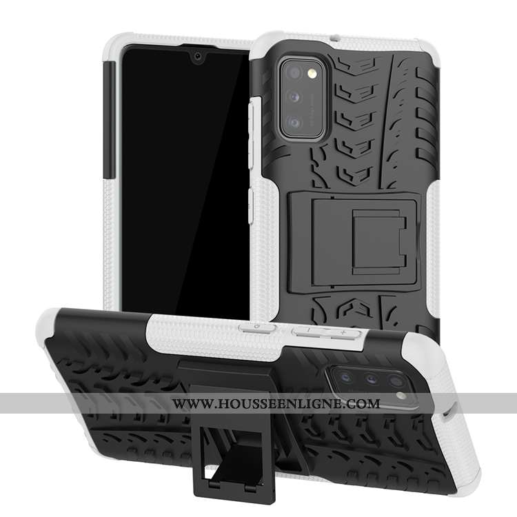 Coque Samsung Galaxy A41 Modèle Fleurie Délavé En Daim Antidérapant Étoile Europe Support Verte
