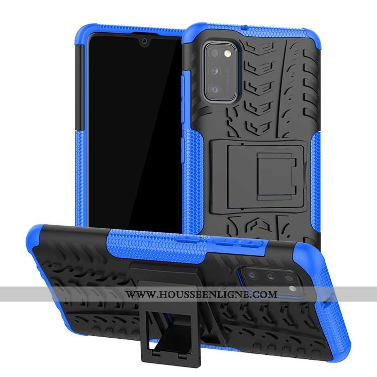 Coque Samsung Galaxy A41 Modèle Fleurie Délavé En Daim Antidérapant Étoile Europe Support Verte