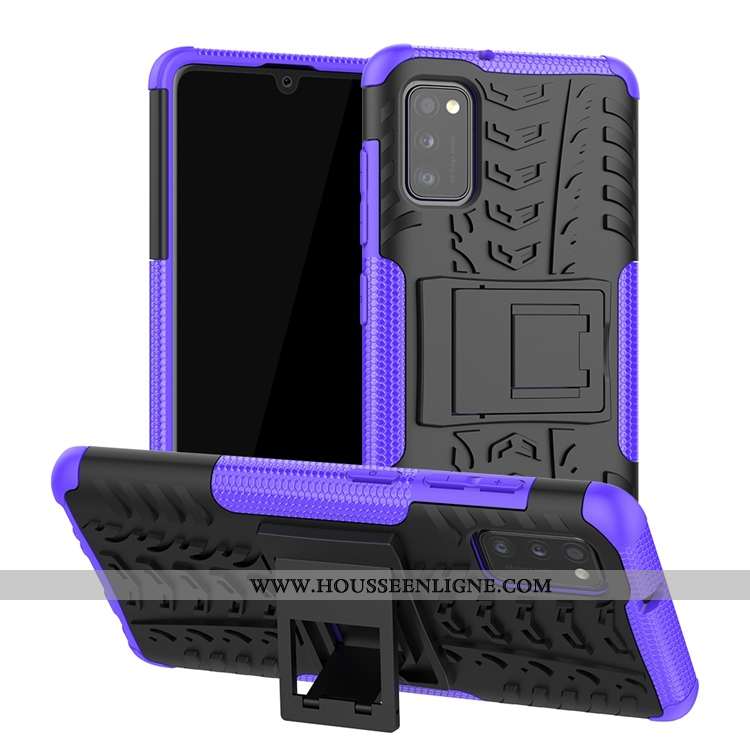 Coque Samsung Galaxy A41 Modèle Fleurie Délavé En Daim Antidérapant Étoile Europe Support Verte