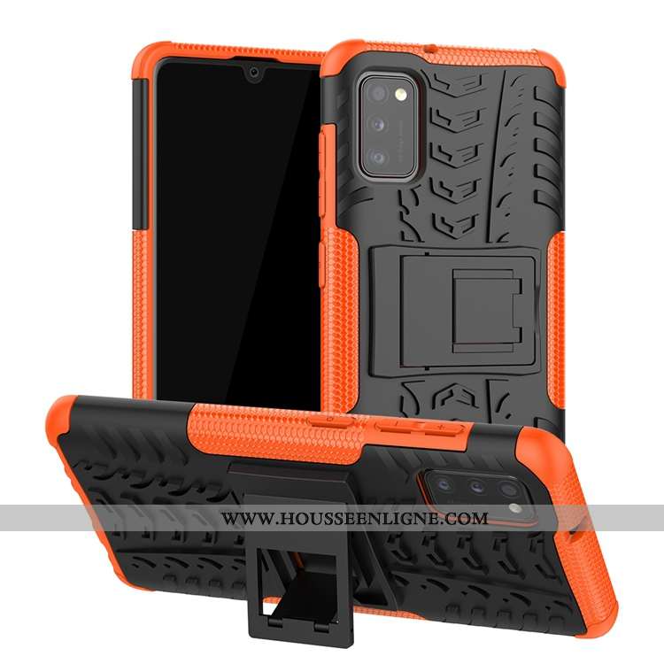 Coque Samsung Galaxy A41 Modèle Fleurie Délavé En Daim Antidérapant Étoile Europe Support Verte