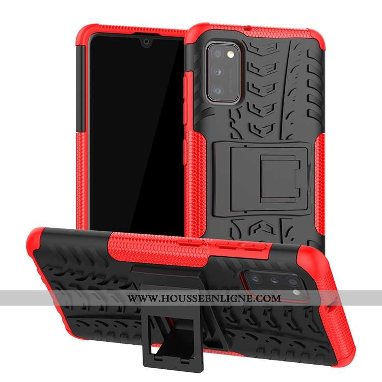 Coque Samsung Galaxy A41 Modèle Fleurie Délavé En Daim Antidérapant Étoile Europe Support Verte