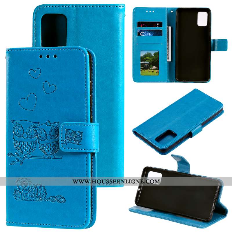 Coque Samsung Galaxy A41 Protection Cuir Or Téléphone Portable Étui Incassable Tout Compris Doré