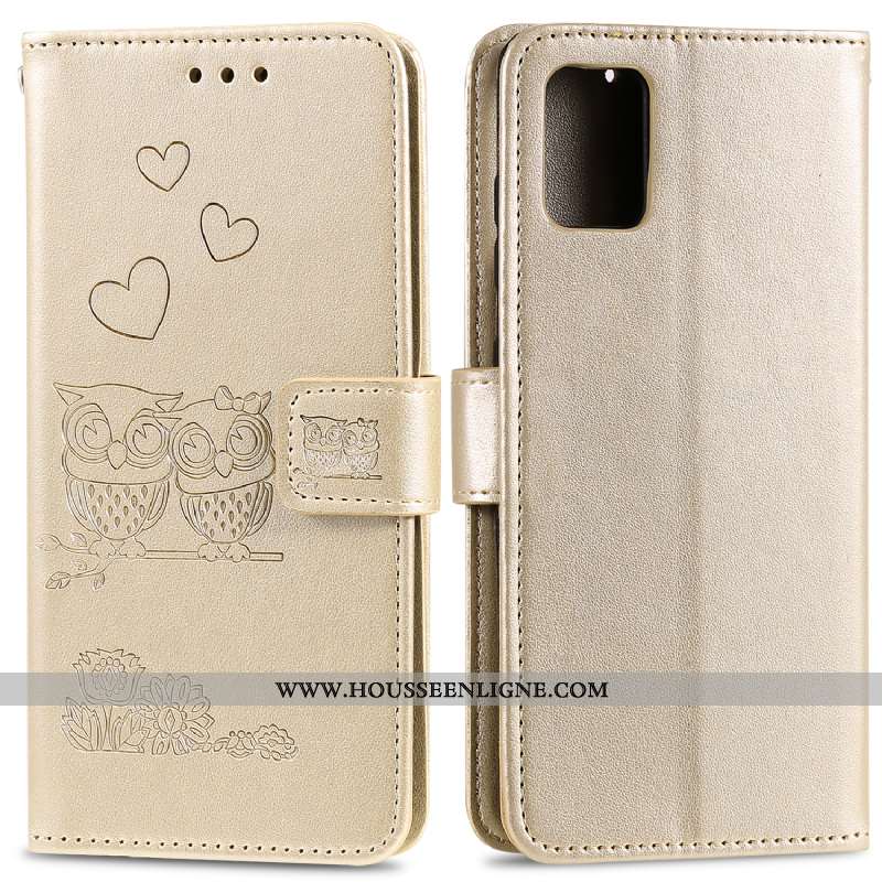 Coque Samsung Galaxy A41 Protection Cuir Or Téléphone Portable Étui Incassable Tout Compris Doré
