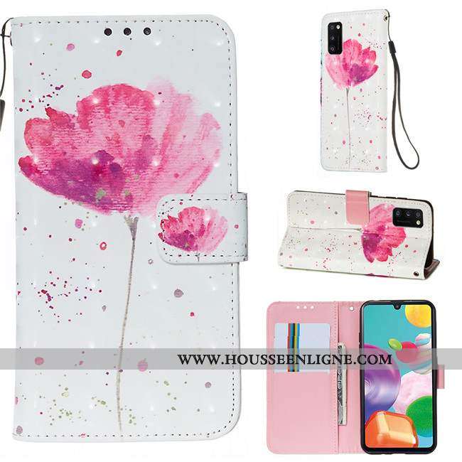 Coque Samsung Galaxy A41 Protection Fluide Doux Rouge Housse Étui Silicone