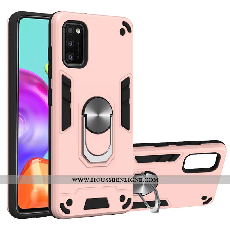 Coque Samsung Galaxy A41 Protection À Bord Rouge Support Épaissir Étui