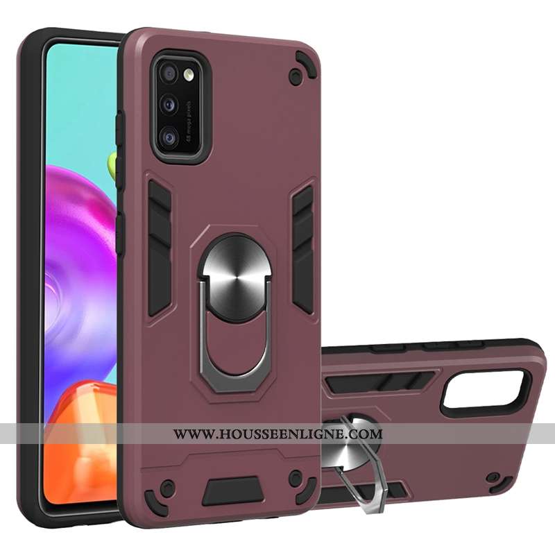 Coque Samsung Galaxy A41 Protection À Bord Rouge Support Épaissir Étui