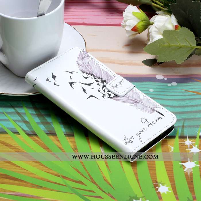 Coque Samsung Galaxy A41 Tendance Cuir Charmant Protection Rose Étui Clamshell