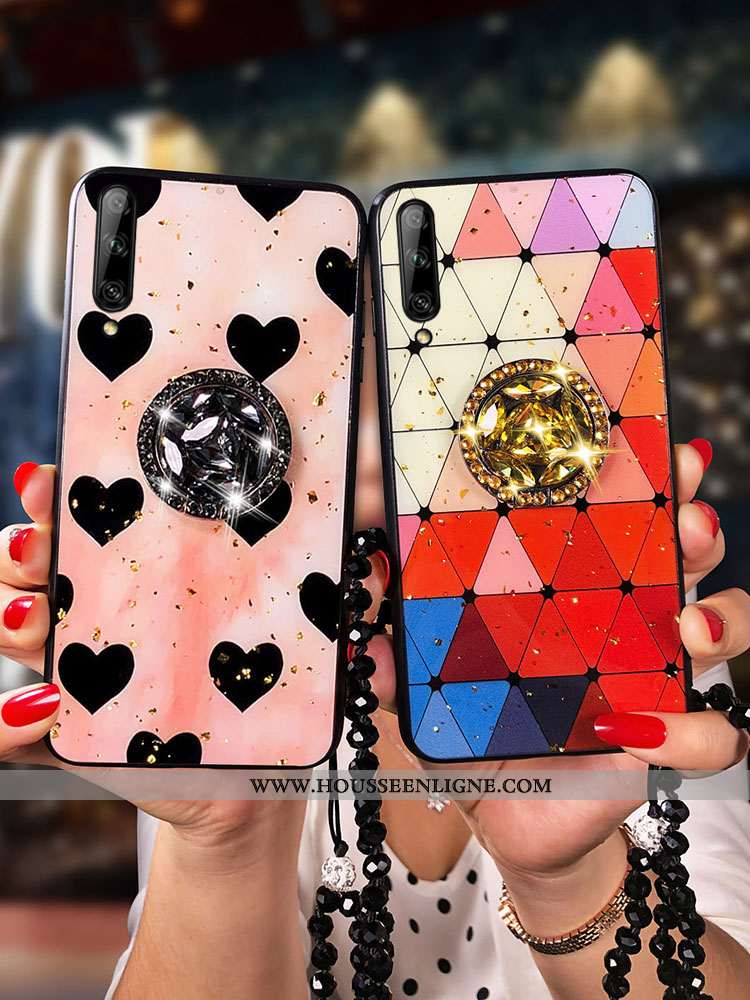 Coque Samsung Galaxy A50 Fluide Doux Silicone Téléphone Portable Europe Rouge Tendance Étoile
