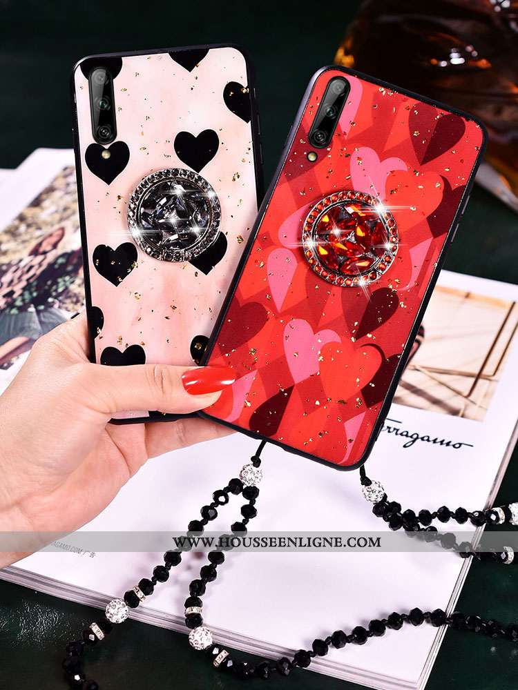 Coque Samsung Galaxy A50 Fluide Doux Silicone Téléphone Portable Europe Rouge Tendance Étoile