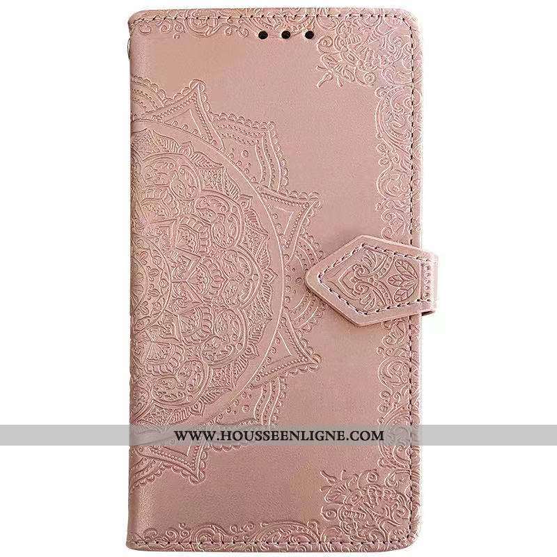 Coque Samsung Galaxy A50 Gaufrage Cuir Étui Fluide Doux Peinture Téléphone Portable Ornements Suspen