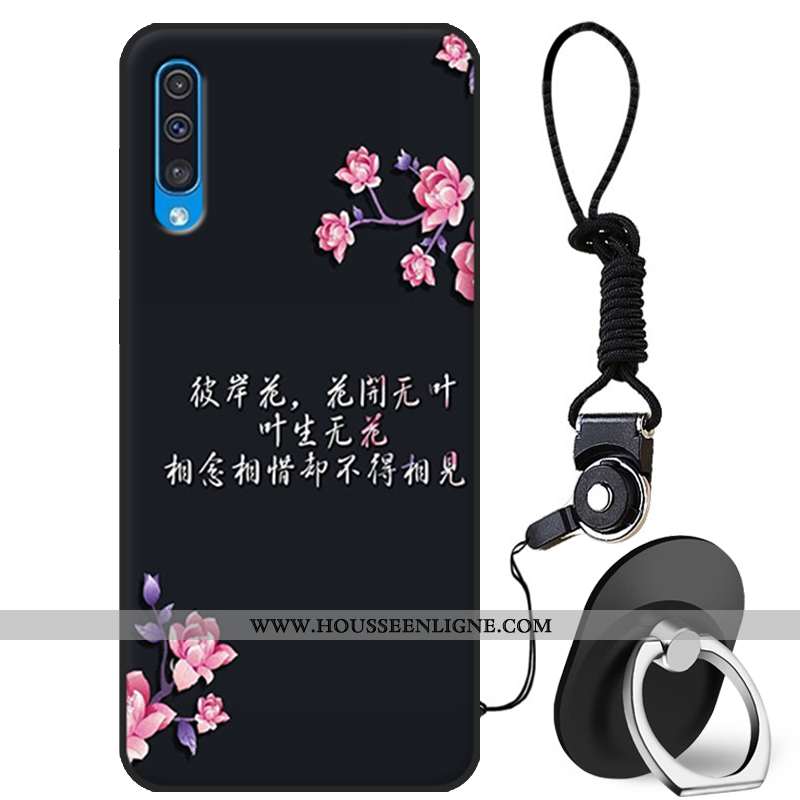 Coque Samsung Galaxy A50 Protection Dessin Animé Blanc Fluide Doux Silicone Incassable Blanche