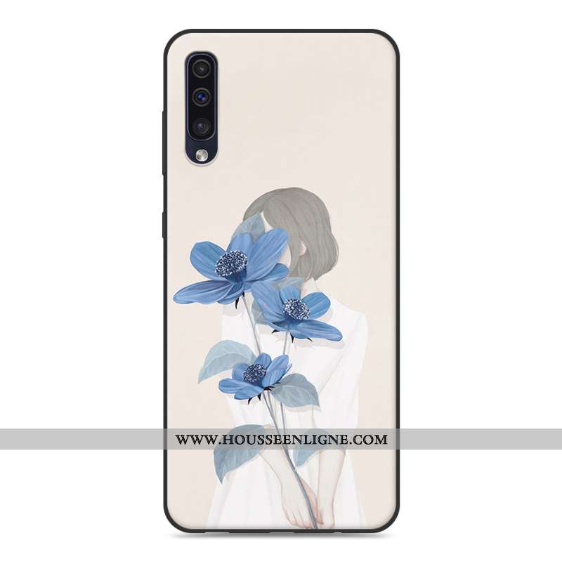 Coque Samsung Galaxy A50 Tendance Fluide Doux Étoile Personnalité Protection Nouveau Téléphone Porta