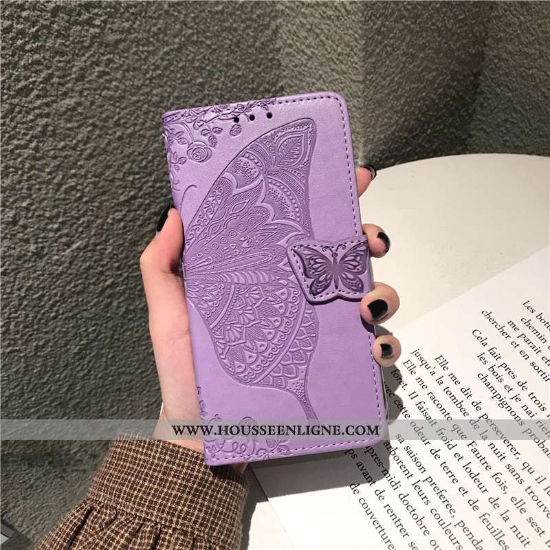 Coque Samsung Galaxy A50s Cuir Protection Gris Téléphone Portable Étoile Incassable
