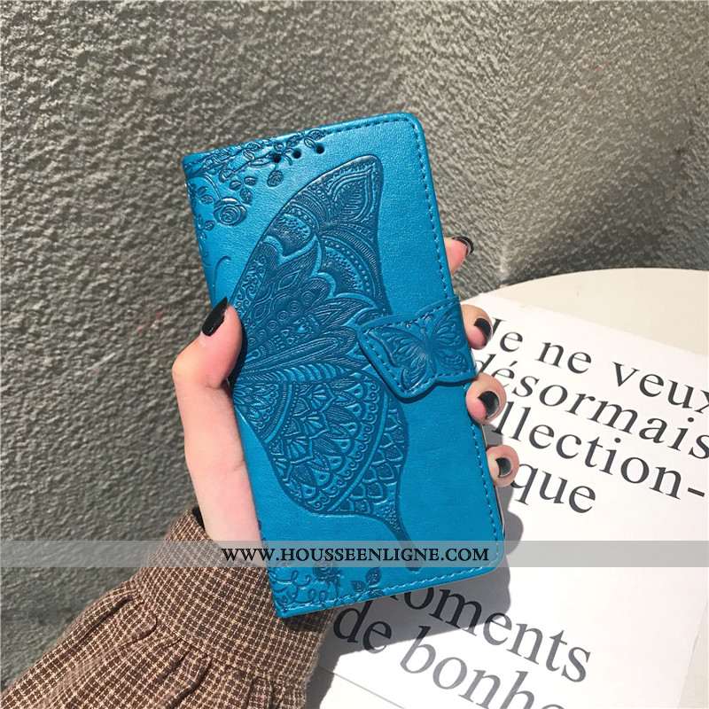 Coque Samsung Galaxy A50s Cuir Protection Gris Téléphone Portable Étoile Incassable