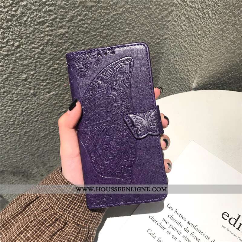 Coque Samsung Galaxy A50s Cuir Protection Gris Téléphone Portable Étoile Incassable