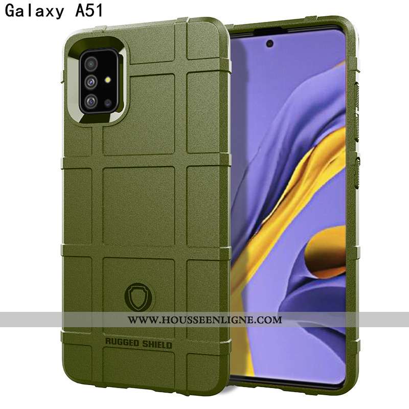 Coque Samsung Galaxy A51 Délavé En Daim Personnalité Étui Fluide Doux Créatif Tout Compris Protectio