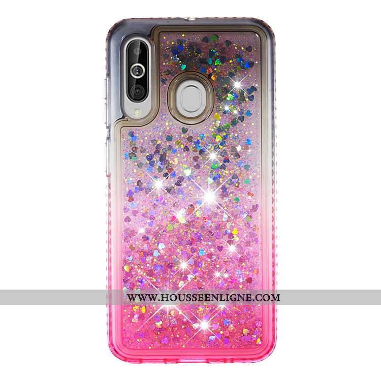 Coque Samsung Galaxy A60 Créatif Étoile Incassable Étui Téléphone Portable Quicksand Bleu