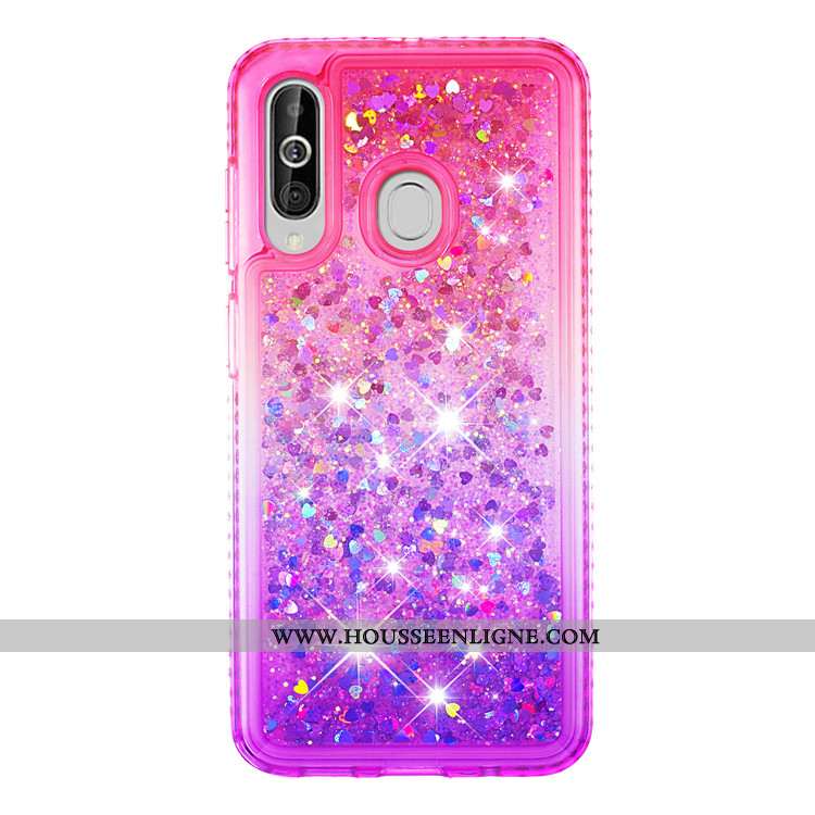 Coque Samsung Galaxy A60 Créatif Étoile Incassable Étui Téléphone Portable Quicksand Bleu
