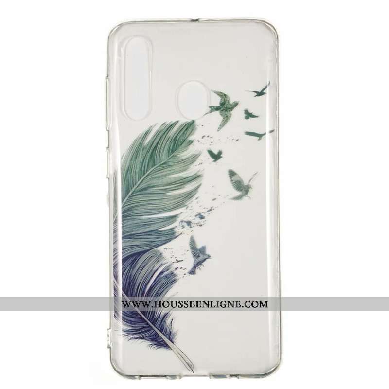 Coque Samsung Galaxy A60 Dessin Animé Fluide Doux Étoile Incassable Téléphone Portable Bleu