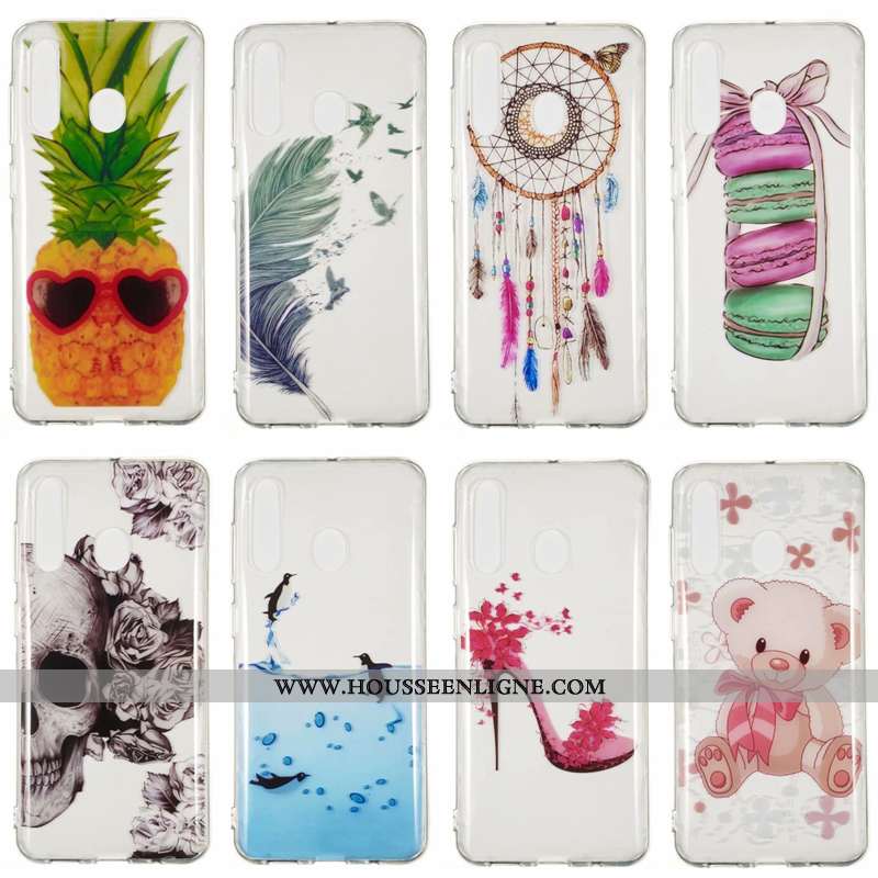 Coque Samsung Galaxy A60 Dessin Animé Fluide Doux Étoile Incassable Téléphone Portable Bleu