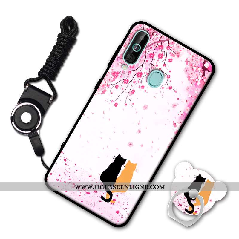 Coque Samsung Galaxy A60 Fluide Doux Étoile Incassable Rose Téléphone Portable