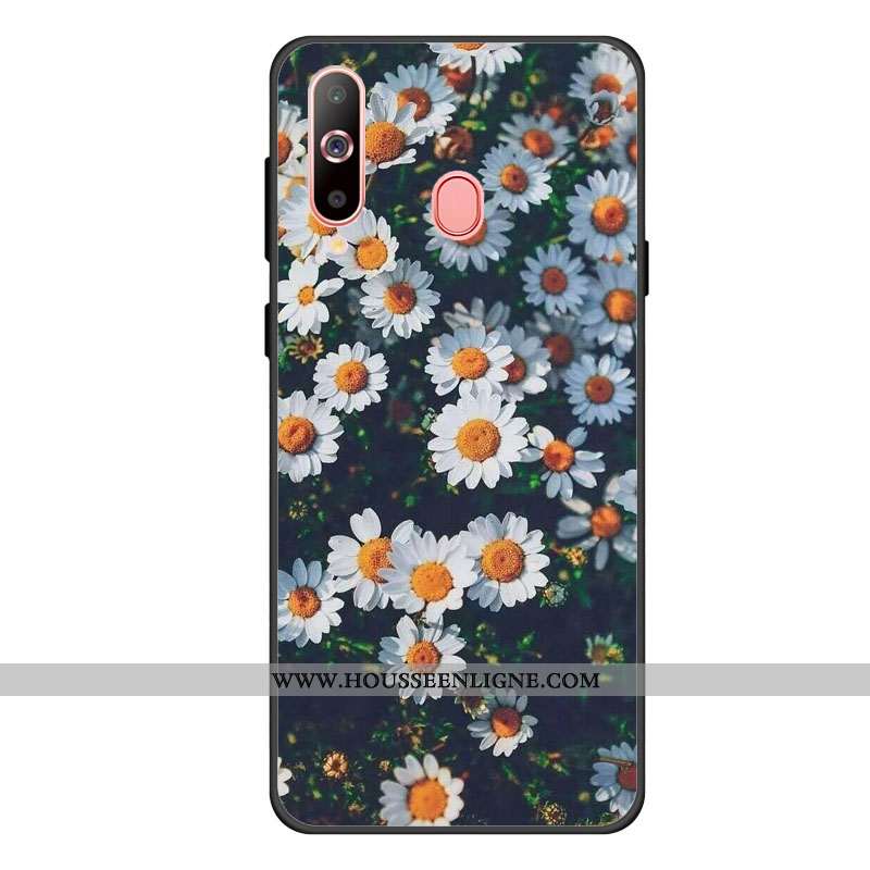 Coque Samsung Galaxy A60 Protection Étui Téléphone Portable Personnalisé Étoile Dragon Noir